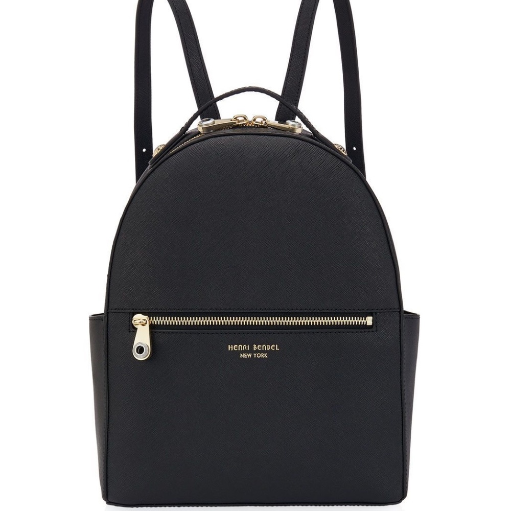 HENRI BENDEL 💯 Authentic Saffiano Leather Black Backpack